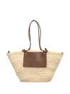 Castaã±er Shoulder Bag Campania Braided Handles Rectangular In Brown