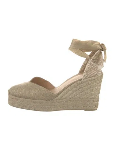 Pre-owned Castaã±er Canvas D'orsay Pumps