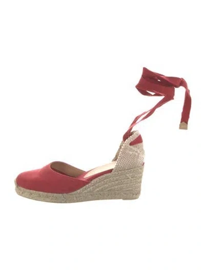 Pre-owned Castaã±er Canvas D'orsay Pumps