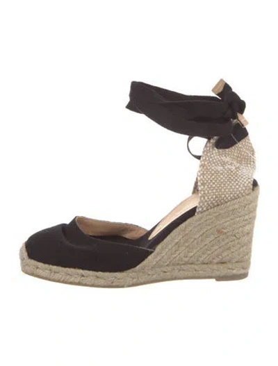 Pre-owned Castaã±er Canvas D'orsay Pumps