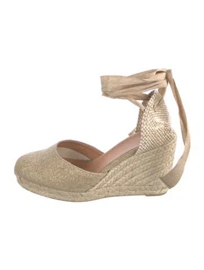 Pre-owned Castaã±er Canvas D'orsay Pumps