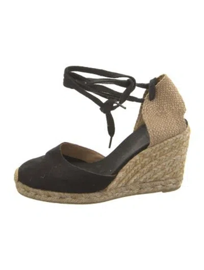 Pre-owned Castaã±er Canvas D'orsay Pumps In Black