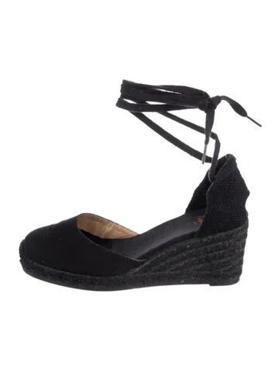 Pre-owned Castaã±er Canvas D'orsay Pumps In Black