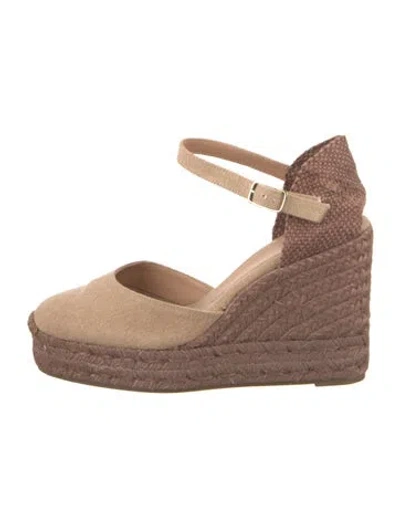 Pre-owned Castaã±er Canvas D'orsay Pumps In Pink