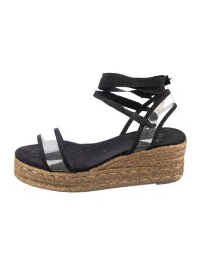 Pre-owned Castaã±er Canvas Espadrilles In Blue