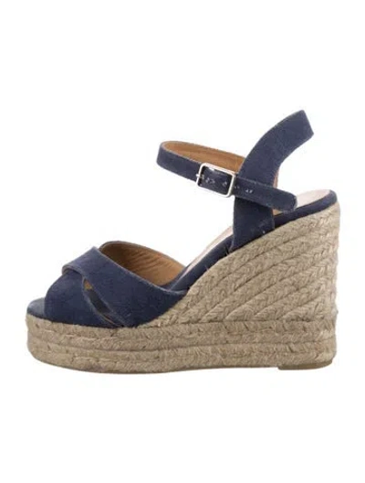 Pre-owned Castaã±er Canvas Espadrilles In Multi