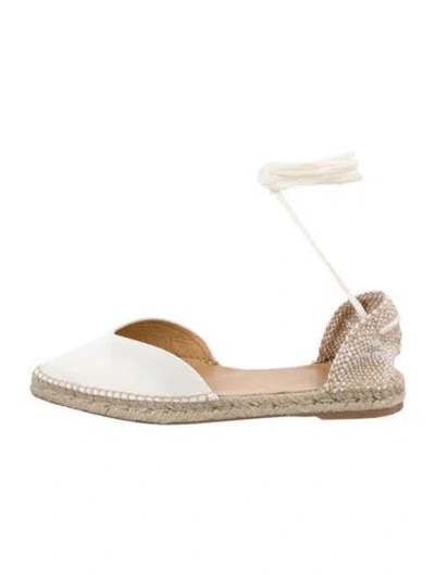Pre-owned Castaã±er Canvas Espadrilles In Neutrals