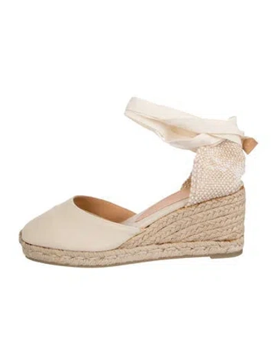 Pre-owned Castaã±er Canvas In Neutrals