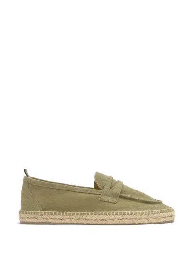 Castaã±er Canvas Penny-slot Espadrilles In Green