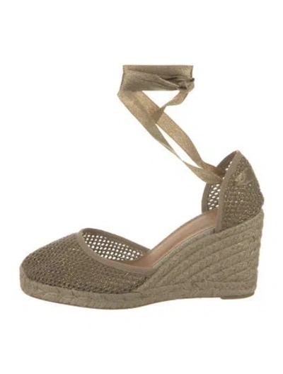 Pre-owned Castaã±er Canvas Pumps