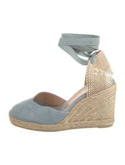 Pre-owned Castaã±er Canvas Pumps In Blue