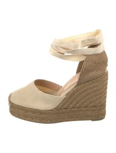 Pre-owned Castaã±er Canvas Pumps In Multi