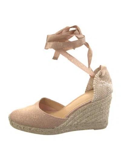 Pre-owned Castaã±er Canvas Pumps In Neutrals
