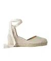 Castaã±er Canvas Wedge Espadrilles In Multi