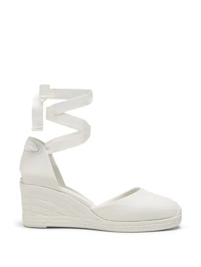 Castaã±er Careen Wedge Espadrilles In White