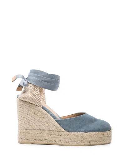 Castaã±er Carina 110mm Wedge Espadrilles In Blue