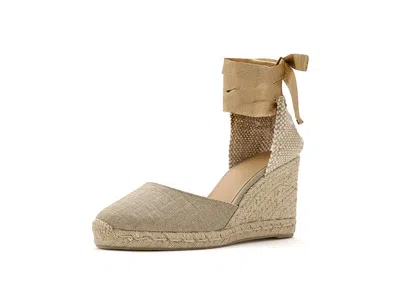 Castaã±er Carina 60mm Wedge Espadrille In Brown