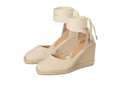 Castaã±er Carina 80 Wedge Espadrille In Neutral