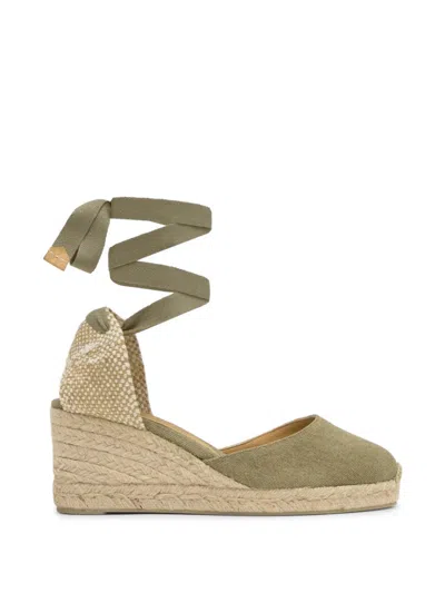 Castaã±er Carina Canvas Espadrilles In Green