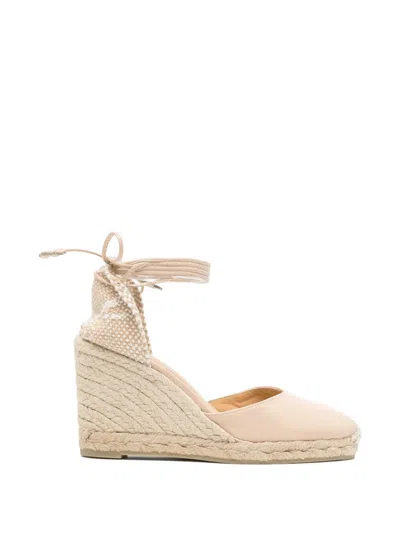 Castaã±er Carina Heeled Espadrilles In Neutral