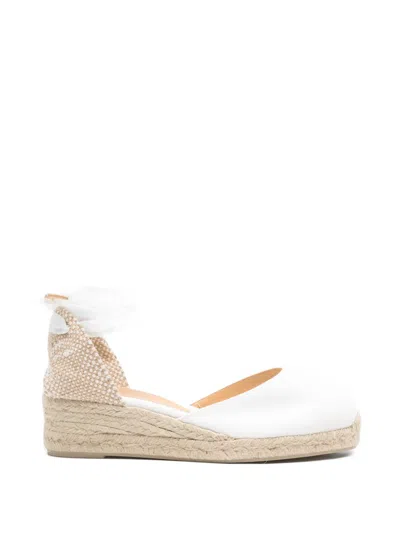 Castaã±er Carina Tie-ankle Espadrilles In White