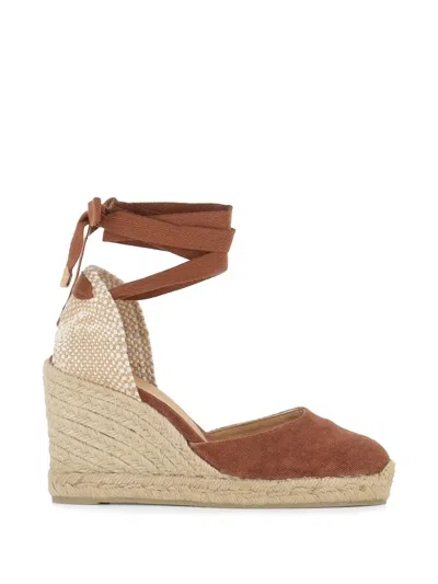 Castaã±er Carina Wedge Espadrilles In Brown