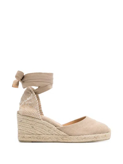 Castaã±er 'carina' Wedge Sandal With Ankle Strap Castaner In Brown