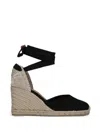 Castaã±er 카리나 웨지 에스파드리유 In Black