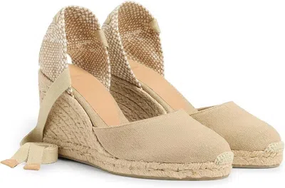 Castaã±er Carina/8/002 021642-2017 Sandal Women 10 Beige Wedge Espadrille Zpo2919