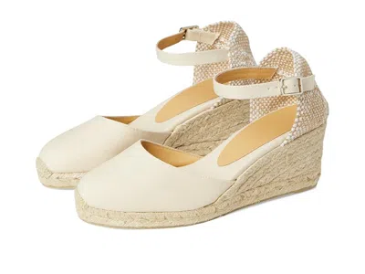 Castaã±er Carol 60 Wedge Espadrille In White