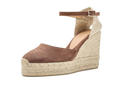 Castaã±er Carol 80 Mm Wedge Espadrille In Brown