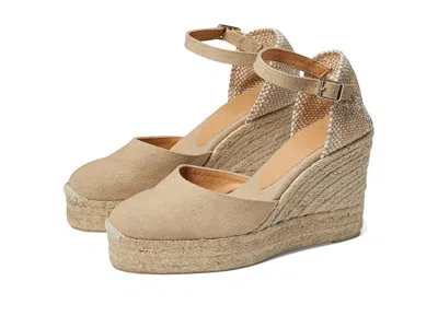 Castaã±er Carol 80 Mm Wedge Espadrille In Brown