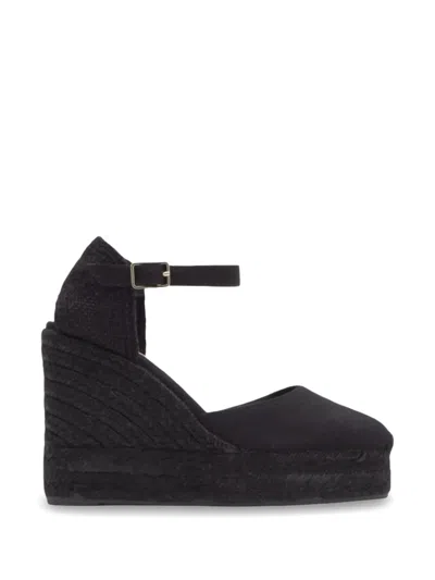 Castaã±er Carol C Buckle-fastening Wedge Espadrilles In Animal Print