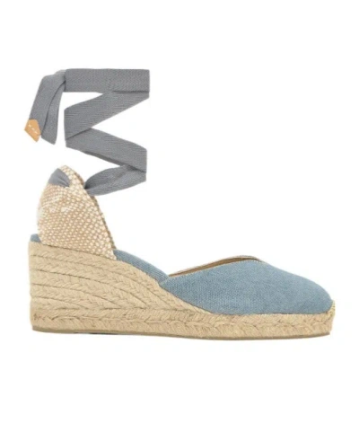 Castaã±er Castañer Ankle-tie Wedge Espadrilles In Blue