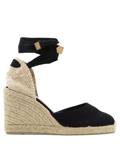Castañer Black Rubber Espadrilles