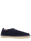 Castaã±er Blue Suede Espadrilles In Blue