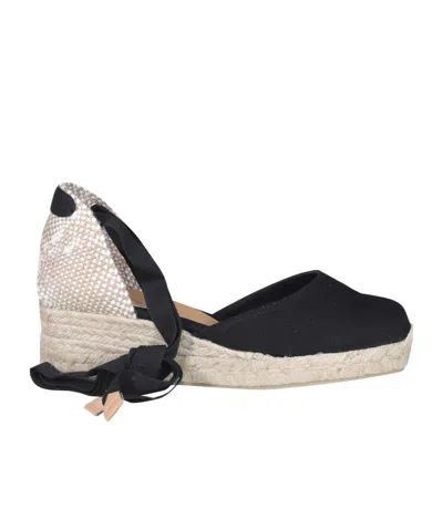 Castaã±er Castañer Carina Ankle Strapped Wedge Espadrilles In Black