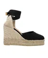 Castañer Chiara Heeled Espadrilles In Black