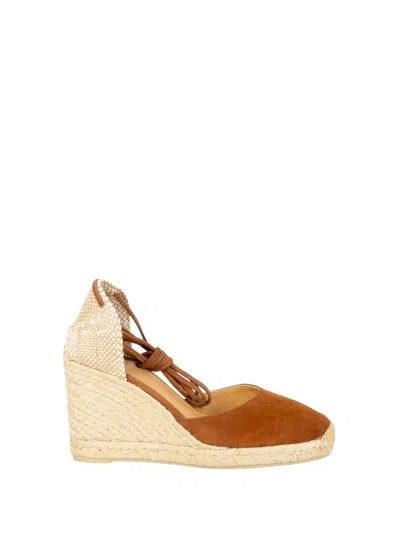 Castaã±er Castañer Carina Espadrille In Organic Light Brown Cotton