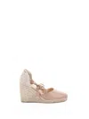 Castaã±er Castañer Carina Espadrilles In Nappa With Leather Lace-up Closure