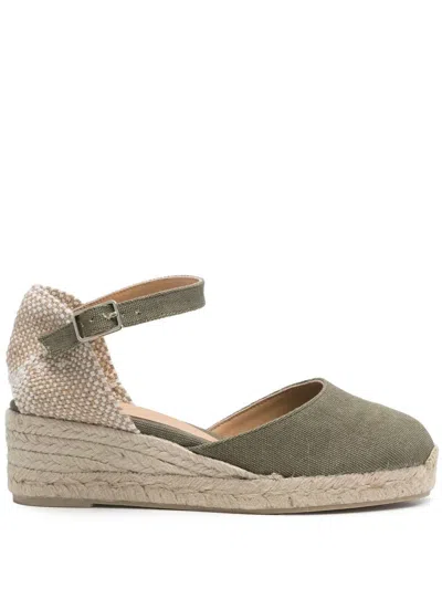 Castañer Carol Espadrille In Green