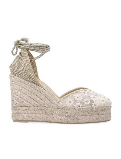 Castaã±er Castañer Castañer Clair 8 Lace Espadrilles In Neutral
