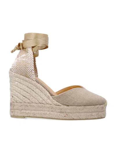Castaã±er Chiara Espadrille Wedge Peep Toe Sole In Multi