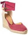 Castañer Chiara Canvas Wedge Sandal In Multi
