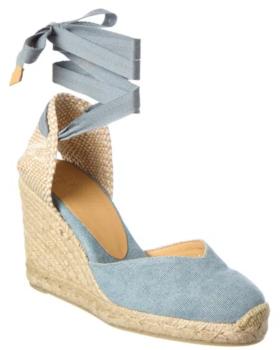 Castaã±er Castaer Chiara Wedge Sandal In Blue