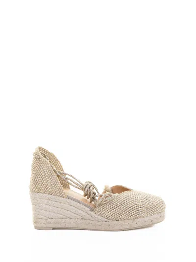 Castaã±er Castañer Cora Espadrilles In Jute And Rayon With Ribbon Closure