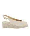 Castaã±er Dosalia Espadrilles Braided Raffia Wedge In Neutral