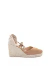 Castaã±er Castañer Espadrille Carina In Suede With Matching Laces
