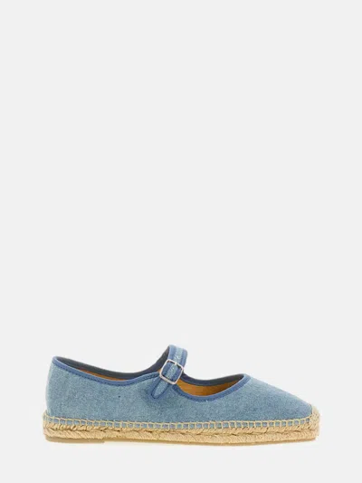 Castaã±er Blue Round-toe Espadrilles