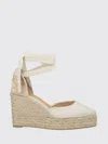 Castañer Neutrals Joyce Pointed Jute Platform Sandals In Neutral